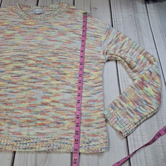 3 FOR 12 SALE Lucy Paris Multicolor Sweatshirt Size Small - Picture 6 of 12